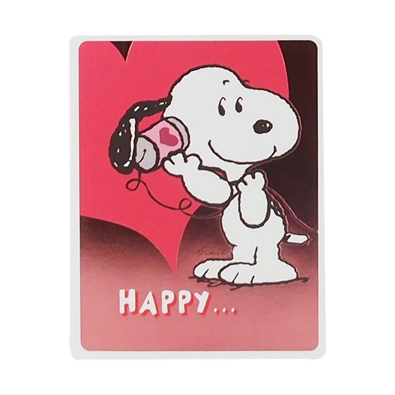 Snoopy 永远快乐在一起【Hallmark-Peanuts史奴比-立体卡片 甜言蜜语】 - 卡片/明信片 - 纸 红色