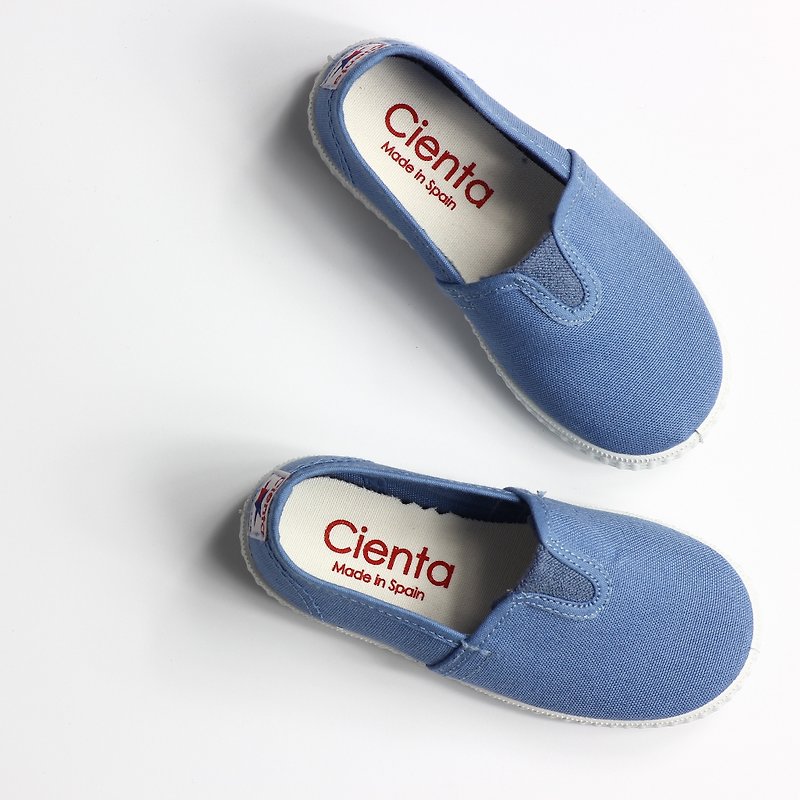 西班牙国民帆布鞋 CIENTA 54000 90浅蓝色 大童、女鞋尺寸 - 女款休闲鞋 - 棉．麻 蓝色