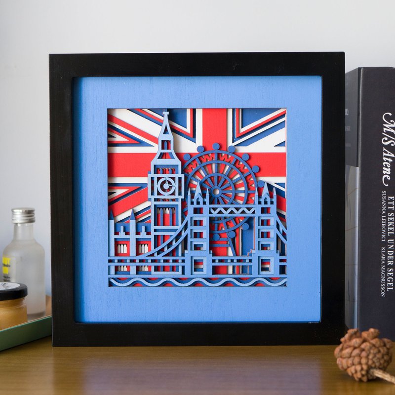 梯木叠雕-英国| ins创意小礼品桌上装饰摆件摆画立体墙面装饰挂画 - 摆饰 - 木头 