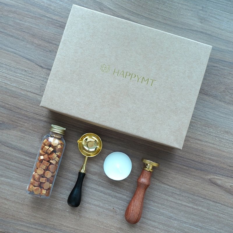 HAPPYMT火漆封蜡入门超值组-字母/祝福语款 - 其他 - 其他金属 卡其色