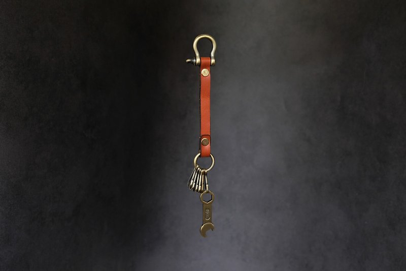 UNIC马蹄扣铆钉钥匙圈(附开瓶器)【可定制化】 - 钥匙链/钥匙包 - 真皮 金色