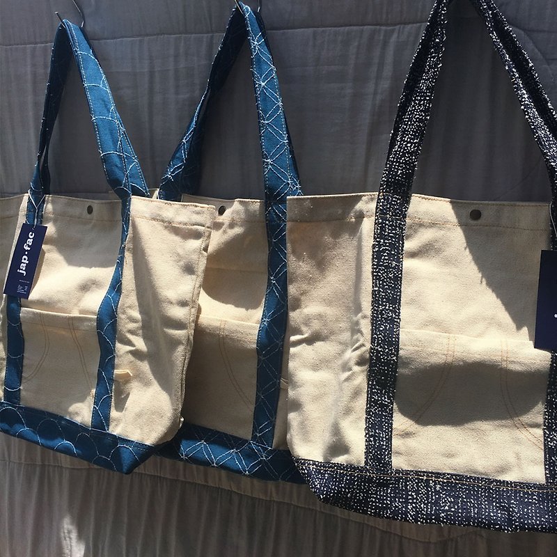 Blue dry Tote bag : Limited edition  - 后背包/双肩包 - 棉．麻 蓝色