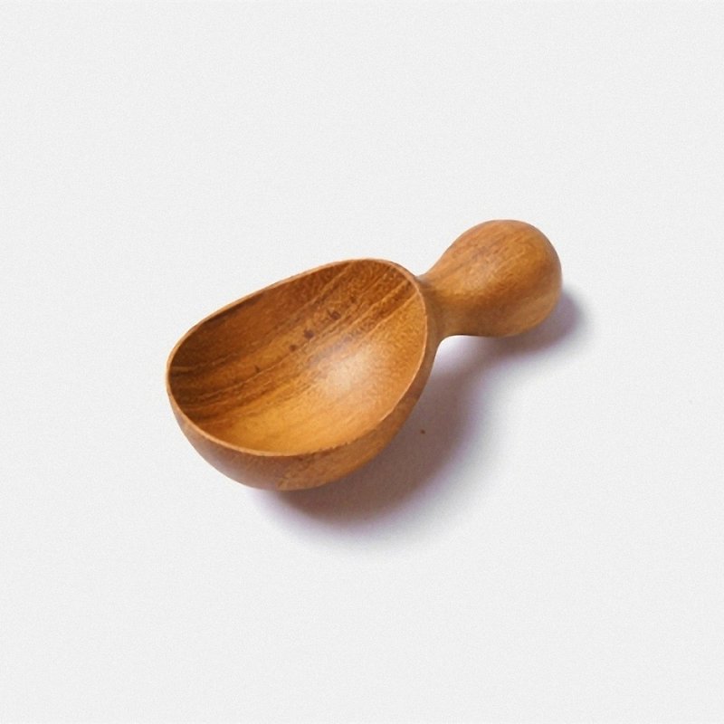 柚木砂糖匙 - 餐刀/叉/匙组合 - 木头 咖啡色