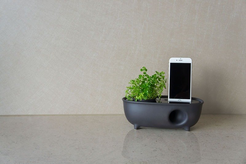 UTA Ceramic Speaker 植栽陶瓷音响 - 手机壳/手机套 - 瓷 灰色