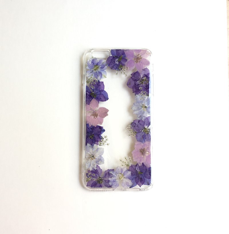 幸福盛宴(飞燕版)::干燥花 真花 飞燕草 手机壳 - 手机壳/手机套 - 植物．花 紫色