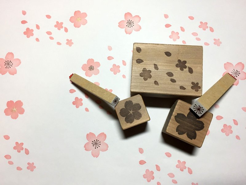 桜 stamp ５点set - 印章/印台 - 其他材质 