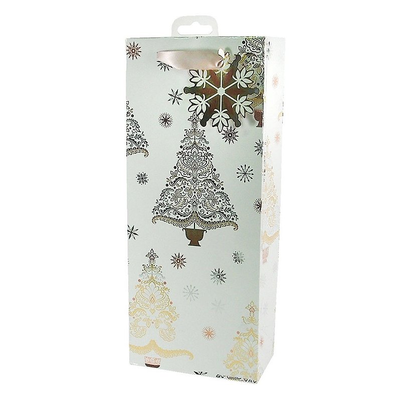 银白圣诞树 耶诞礼物袋【Hallmark-礼物袋/纸袋 圣诞节系列】 - 包装材料 - 纸 透明