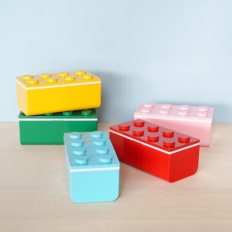 Block 1-Storage Lunchbox 500ml Lunch Container Bento Bentobox Kids Gift Japan - 便当盒/饭盒 - 塑料 多色