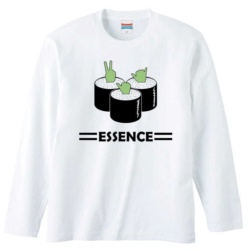 [ロングスリーブTシャツ] Essence 1 - 男装上衣/T 恤 - 棉．麻 白色