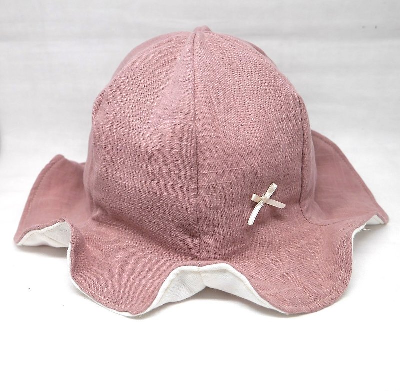 ☆early summer sale☆Tulip hat / smoky pink - 围嘴/口水巾 - 棉．麻 粉红色