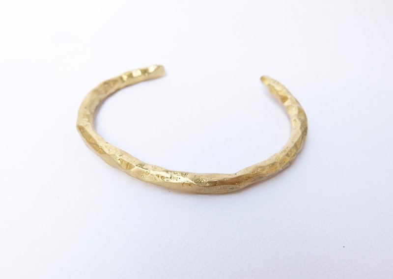 不规则 黄铜手环-粗 - 手链/手环 - 其他金属 金色