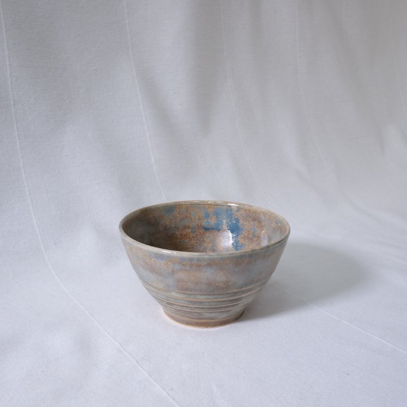 手造陶器 斑驳饭碗 - 碗 - 陶 蓝色