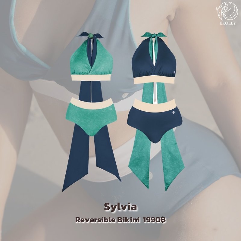 Sylvia Sport Bra swimsuit, save the world, woven from Plastic fibers, can be worn 4 ways. - 女装泳衣/比基尼 - 其他材质 