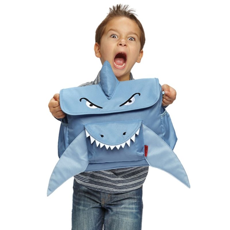 美国Bixbee3D动物童趣系列-果决蓝鲨鱼小童背包 - 其他 - 聚酯纤维 卡其色