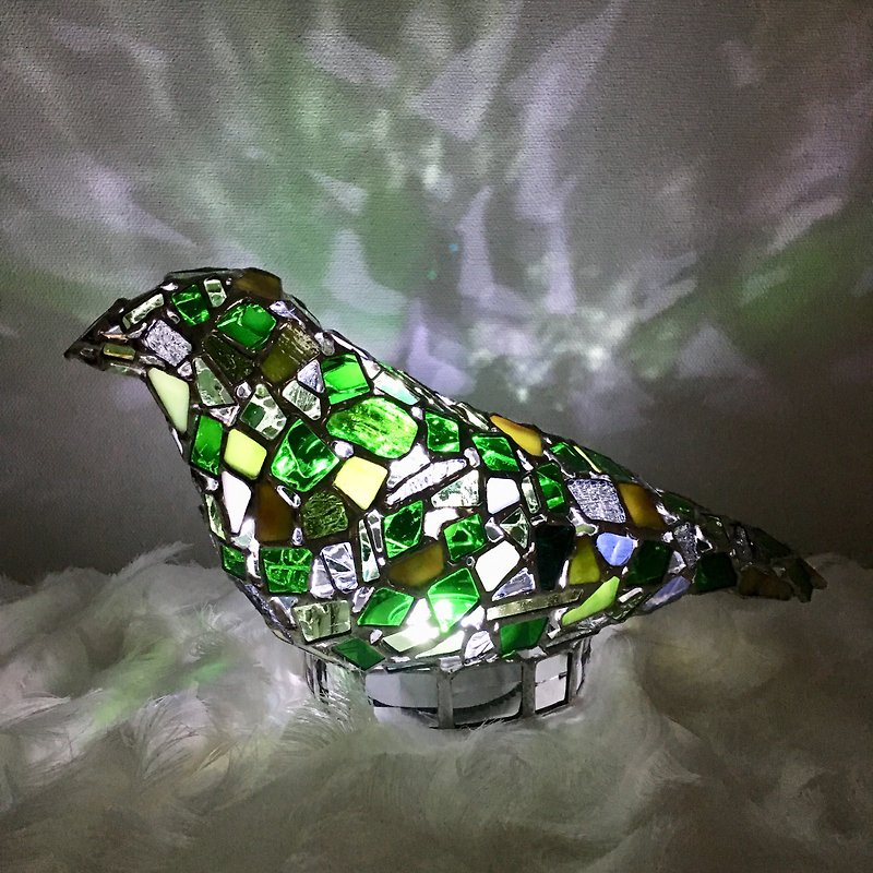 Jewel night 夜界の鳥 エメラルド ガラス Bay View - 灯具/灯饰 - 玻璃 绿色