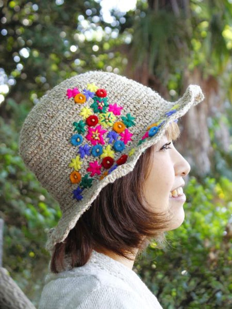 【预购中】✱针织碎花帽✱(5色) - 帽子 - 棉．麻 多色