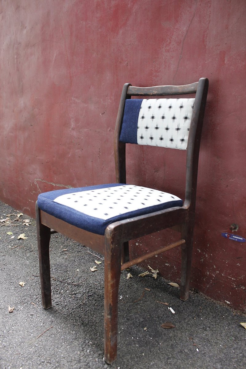 旧椅新生 木制新绷拼布椅 - 其他家具 - 木头 咖啡色