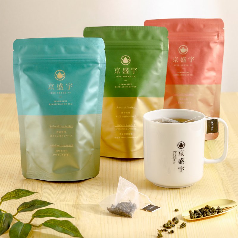 京盛宇【茶包组】阿里山金萱+冻顶乌龙+小叶种红茶(茶包15入x3袋) - 茶 - 其他材质 多色