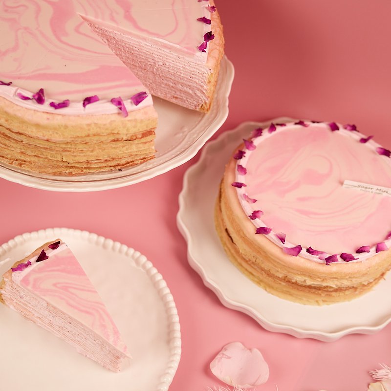 玫瑰千层蛋糕9寸 - 蛋糕/甜点 - 其他材质 
