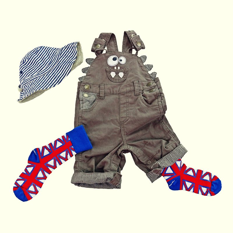 英伦风童袜 - Royal Navy, Union Jack 英国旗 - 复古风格袜子 - 其他 - 棉．麻 蓝色