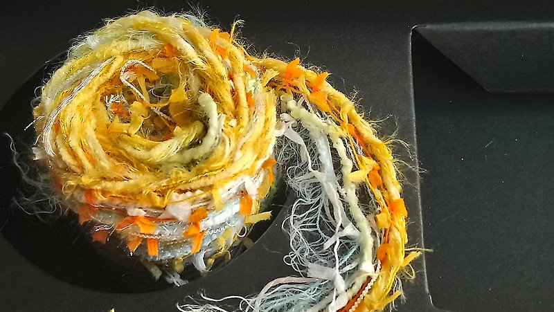 日本混合纱线 - 编织/刺绣/羊毛毡/裁缝 - 聚酯纤维 橘色