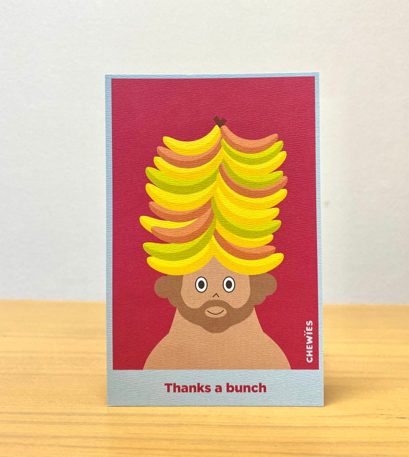 Chewies 散水饼 散水卡 感谢卡 Thank you card - 桃红色 - 卡片/明信片 - 纸 红色