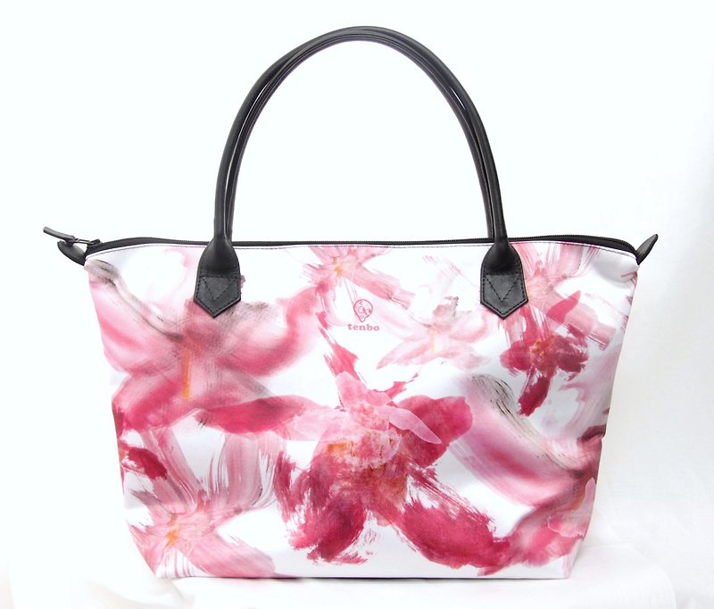 Cherry Blossoms Bag - 手提包/手提袋 - 聚酯纤维 粉红色