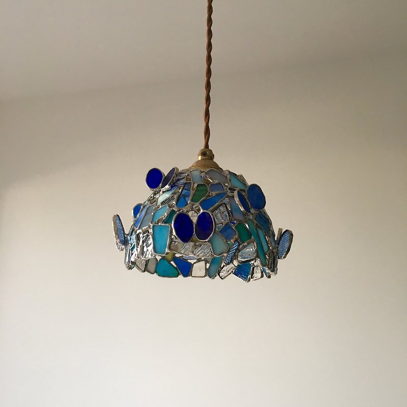 ペンダントライト ロマンティックナイト パピヨン ブルー ガラス Bay View - 灯具/灯饰 - 玻璃 蓝色