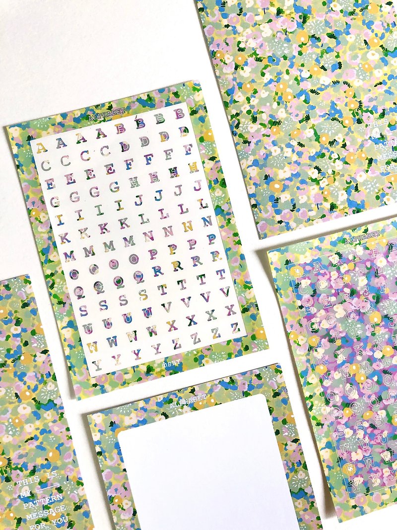 瑞秋的印花字母贴纸 | DIY素材 - 贴纸 - 纸 绿色