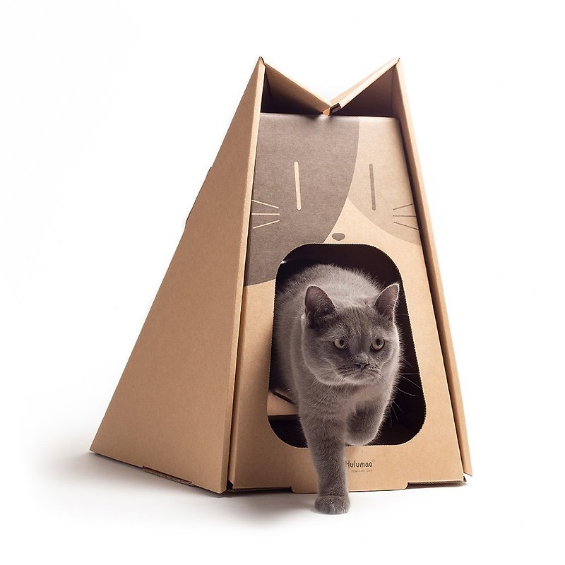 Phantom Cat幻影猫纸制猫家具猫屋(内附抓板) - 抓板/跳台 - 纸 卡其色