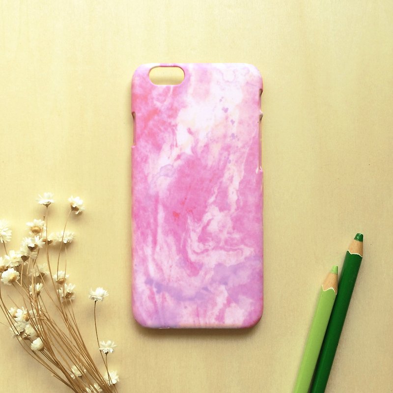 复古粉红紫大理石喷画//原创手机壳-iPhone, Samsung, Sony,oppo - 手机壳/手机套 - 塑料 粉红色