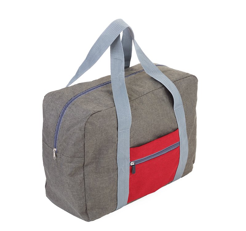 快速折叠收纳旅行袋(红灰色) - 其他 - 聚酯纤维 