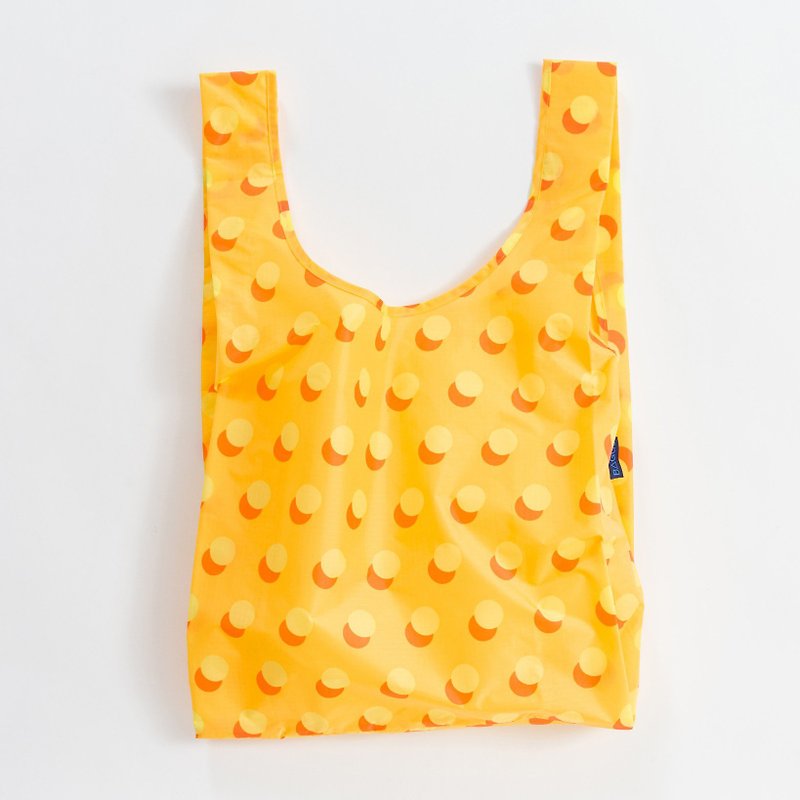 【绝版印花】BAGGU环保收纳购物袋- 黄底波点 - 手提包/手提袋 - 防水材质 黄色