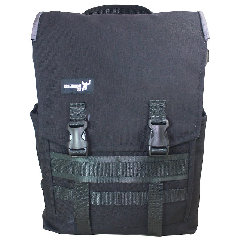 Greenroom136 - Genesis - Laptop backpack - MEDIUM - Black - 后背包/双肩包 - 防水材质 黑色