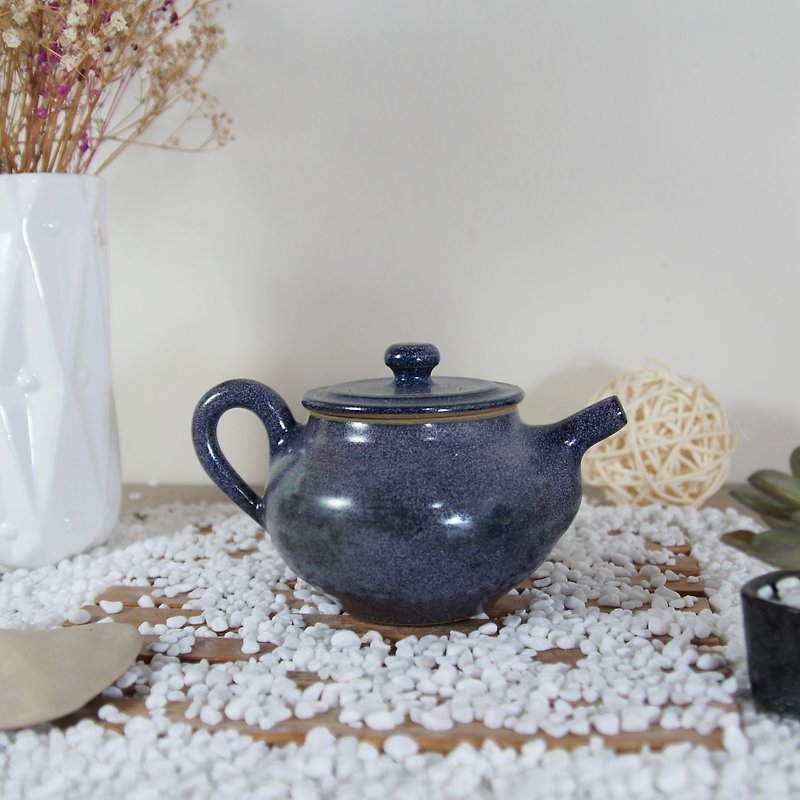 蓝莓茶壶-容量约140ml - 茶具/茶杯 - 陶 蓝色