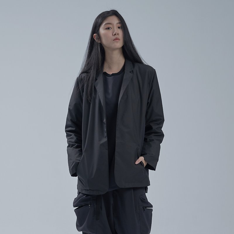 DYCTEAM - SISYPHUS / Waterproof blazer - 女装西装外套/风衣 - 聚酯纤维 黑色