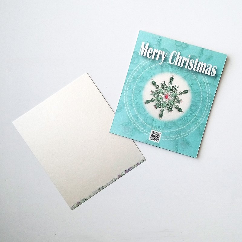 圣诞系列1卡片 - 卡片/明信片 - 纸 绿色