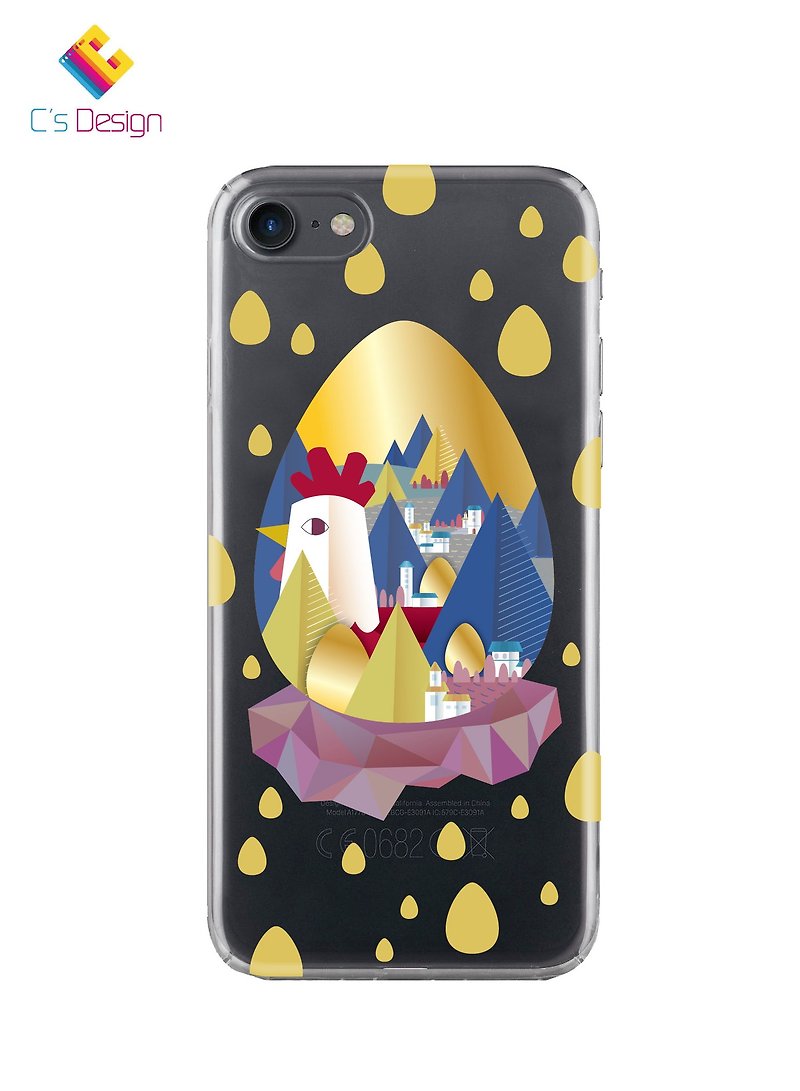 长金蛋的鸡 Samsung iPhone X XR Plus MAX 手机壳 手机套 电话壳 - 手机壳/手机套 - 塑料 黄色