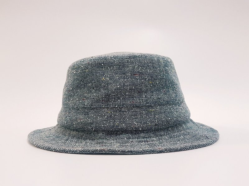 英式圆盘绅士帽- 绿底彩点纱   #编织 #限量  - 帽子 - 棉．麻 绿色