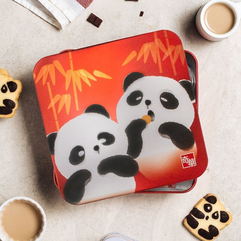 奇华饼家-熊猫曲奇礼盒 - 手工饼干 - 其他材质 红色