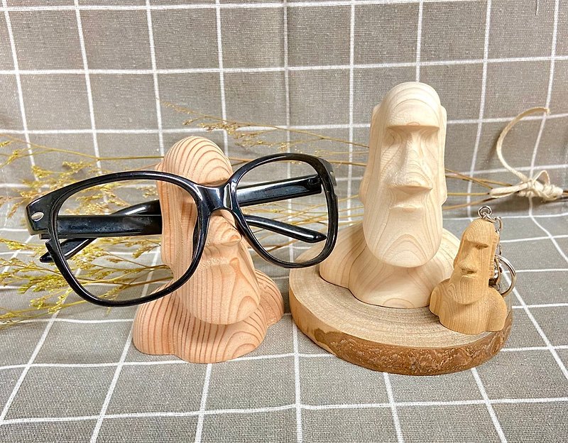 原木木作 摩艾眼镜架 - 眼镜/眼镜框 - 木头 咖啡色