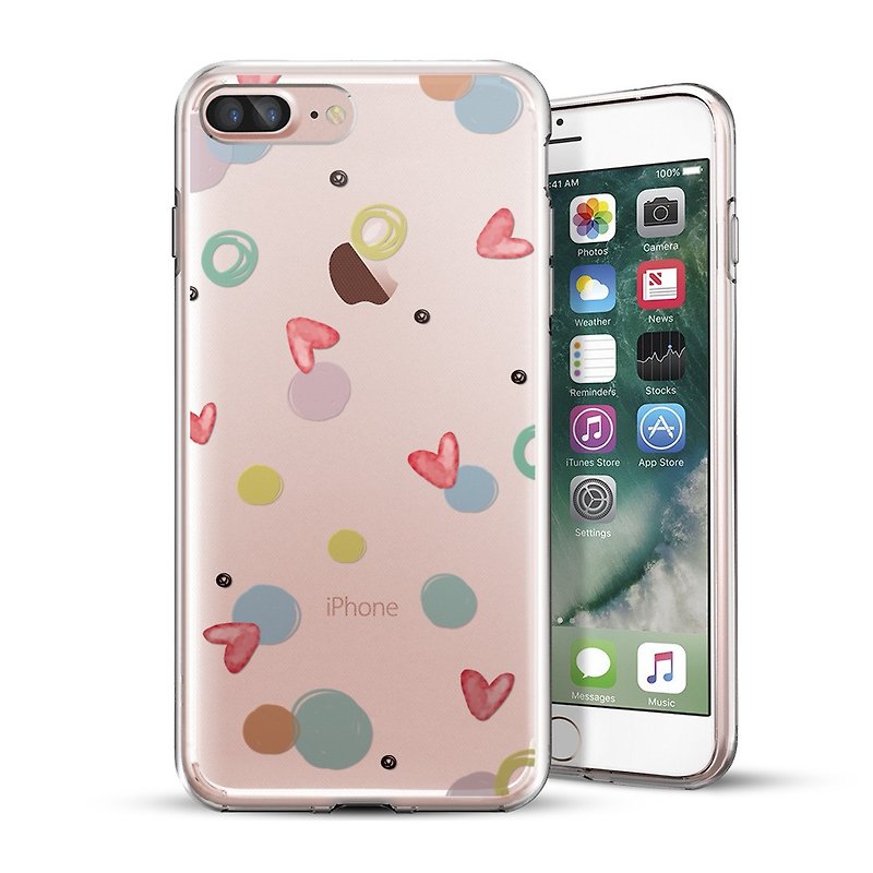 AppleWork iPhone 6/7/8 Plus 原创设计保护壳 - Heart CHIP-062 - 手机壳/手机套 - 塑料 多色