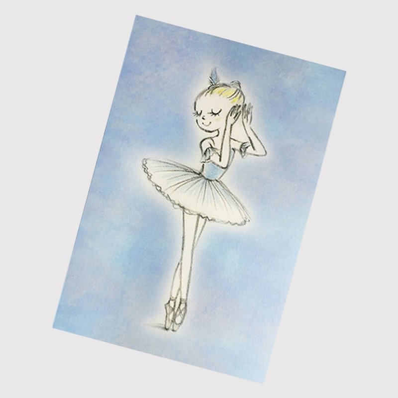 伊之珂芭蕾 | 睡美人 幸福的青鸟 芭蕾明信片 - 卡片/明信片 - 纸 蓝色