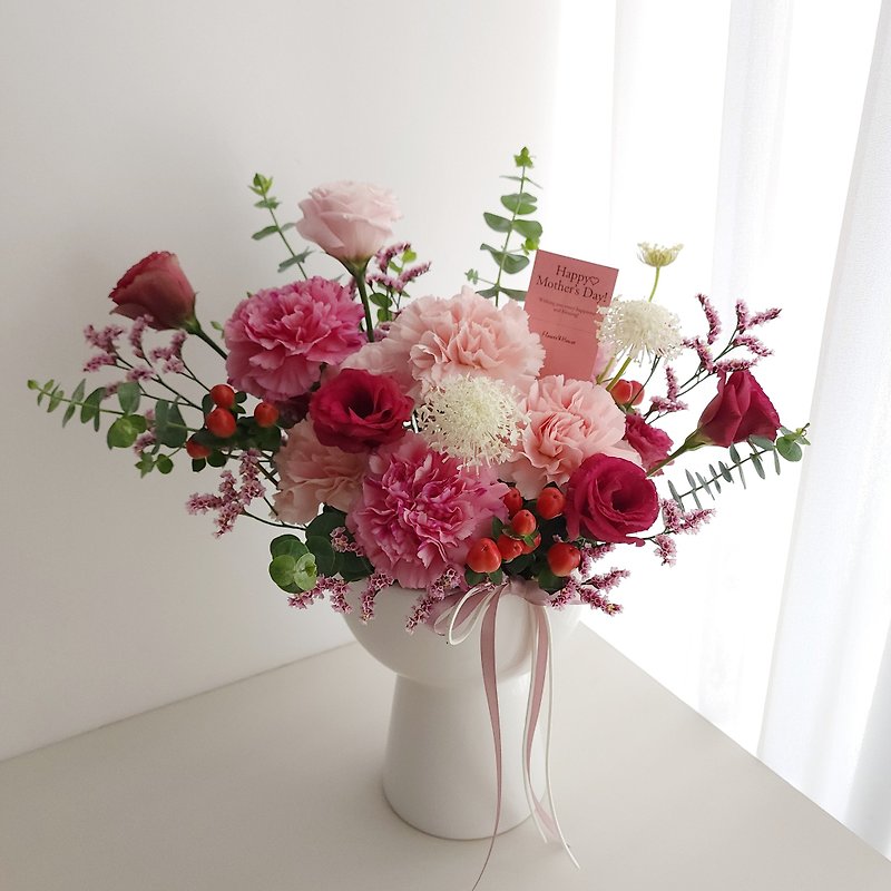 鲜花。Love妈咪。母亲节。莓果沙瓦L。鲜花盆花 - 其他 - 其他材质 粉红色