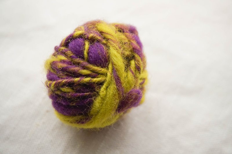 DIY手捻线球包 | 手纺线 - 编织/刺绣/羊毛毡/裁缝 - 羊毛 红色