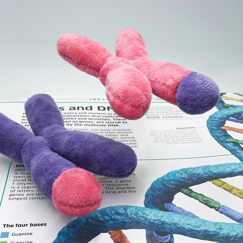DNA染色体 毛绒包包挂饰 情侣 闺蜜吊饰 geek礼物-biooo - 吊饰 - 其他人造纤维 粉红色