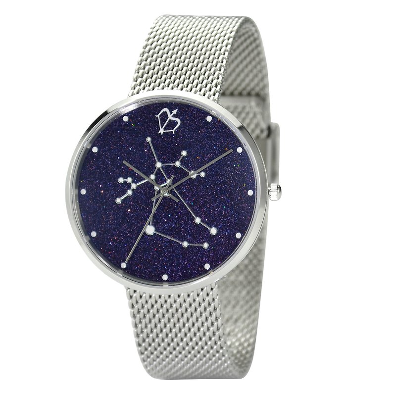 12 星座手表 (人马座) 夜光 全球包邮 - 男表/中性表 - 不锈钢 蓝色
