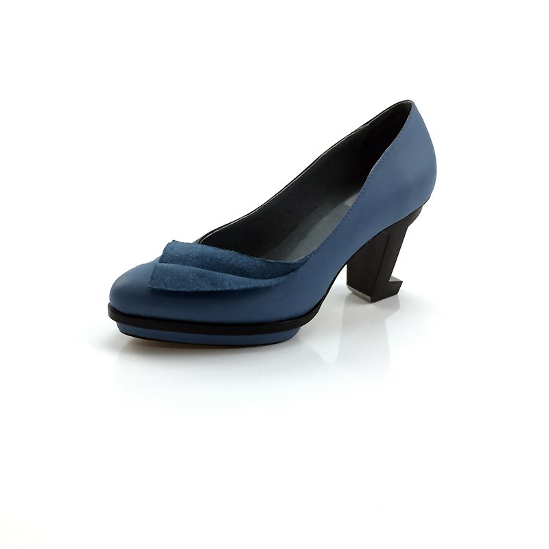 LEADING ROLE | 优雅 | 设计款 | 手工鞋 | 蓝 - 女款皮鞋 - 真皮 蓝色