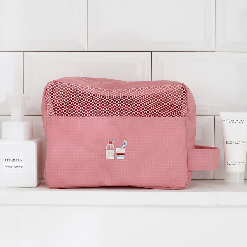2NUL 刺绣手提收纳盥洗袋-宝贝粉,TNL85021 - 沐浴用品 - 塑料 粉红色