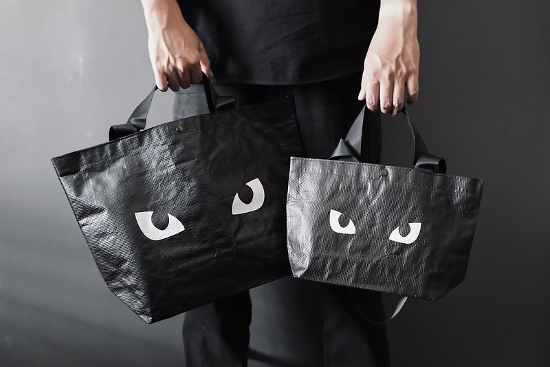 软烂猫购物袋 - 手提包/手提袋 - 防水材质 黑色